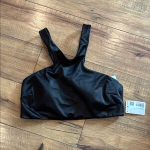 Lululemon Athletica Black Satin Racerback Bra
